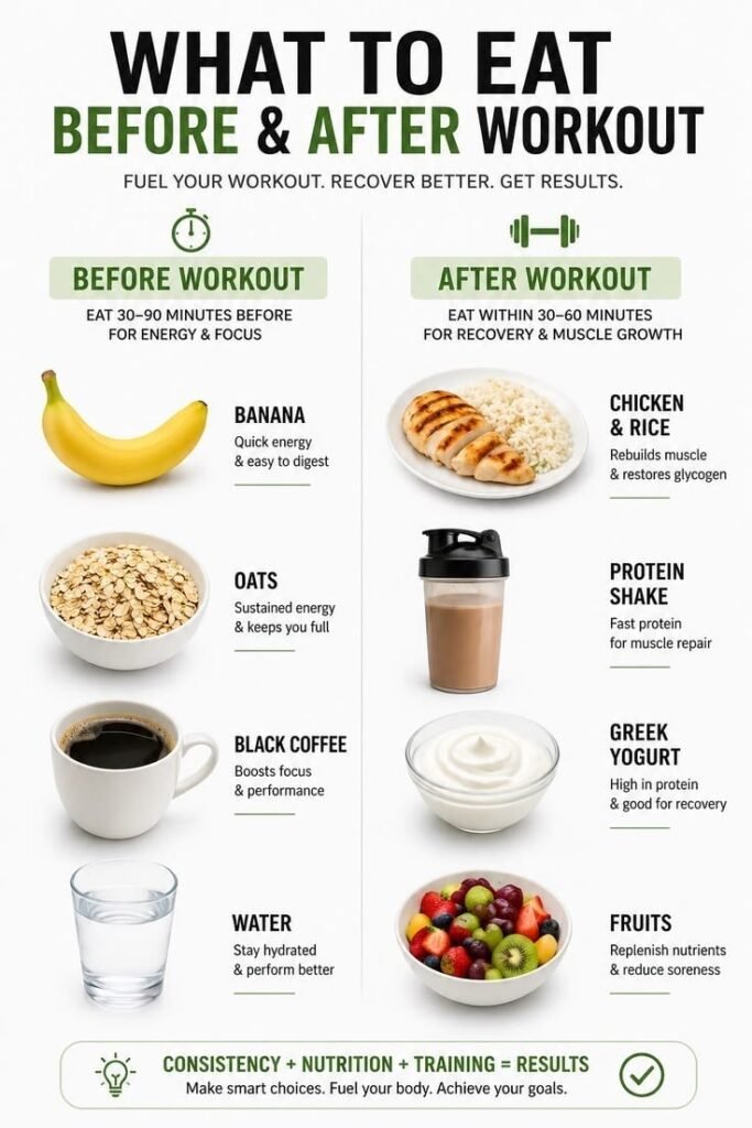PRE-WORKOUT AND POST-WORKOUT MEEAL